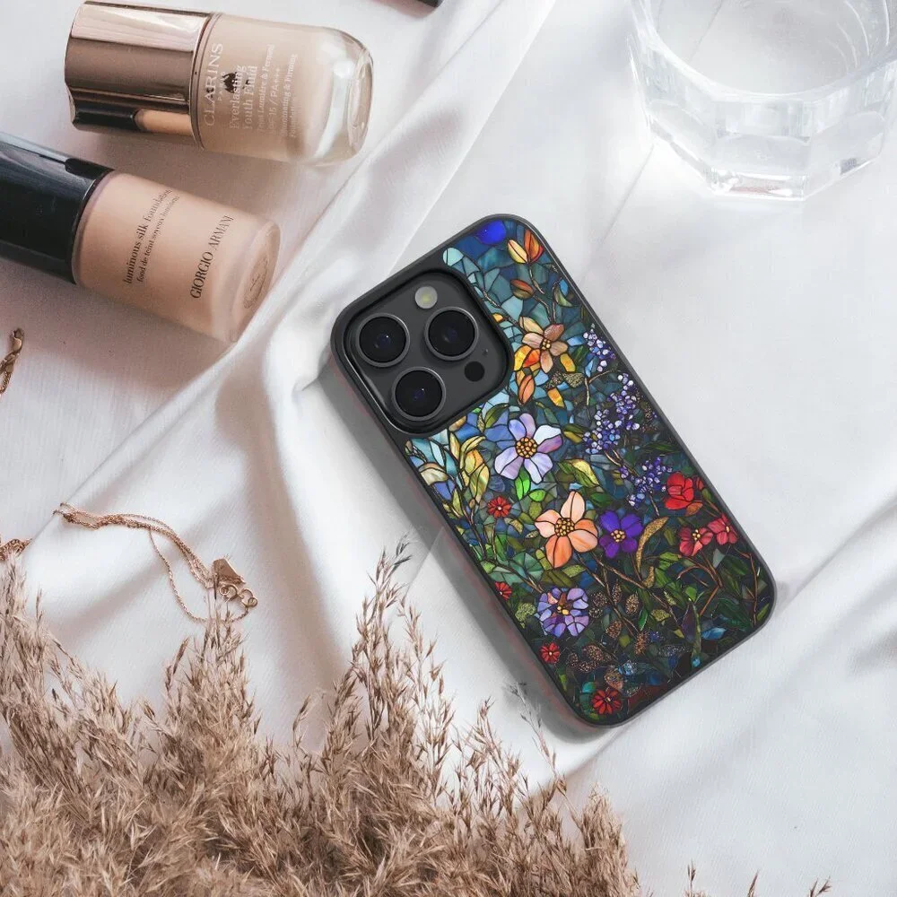 Floral Phone Cover – iPhone 16, 15 Pro, 14, Galaxy S25, S24, S24 Ultra, Pixel 9
